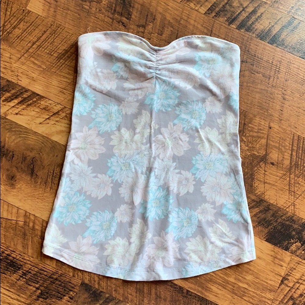 Nollie • Floral Strapless Tank Top • S
